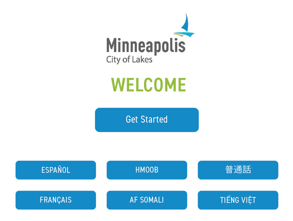 Welcome Screen Of UI